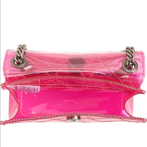 Transparent Kensington Pink Chain Strap Bag NWT - Picture 4 of 6